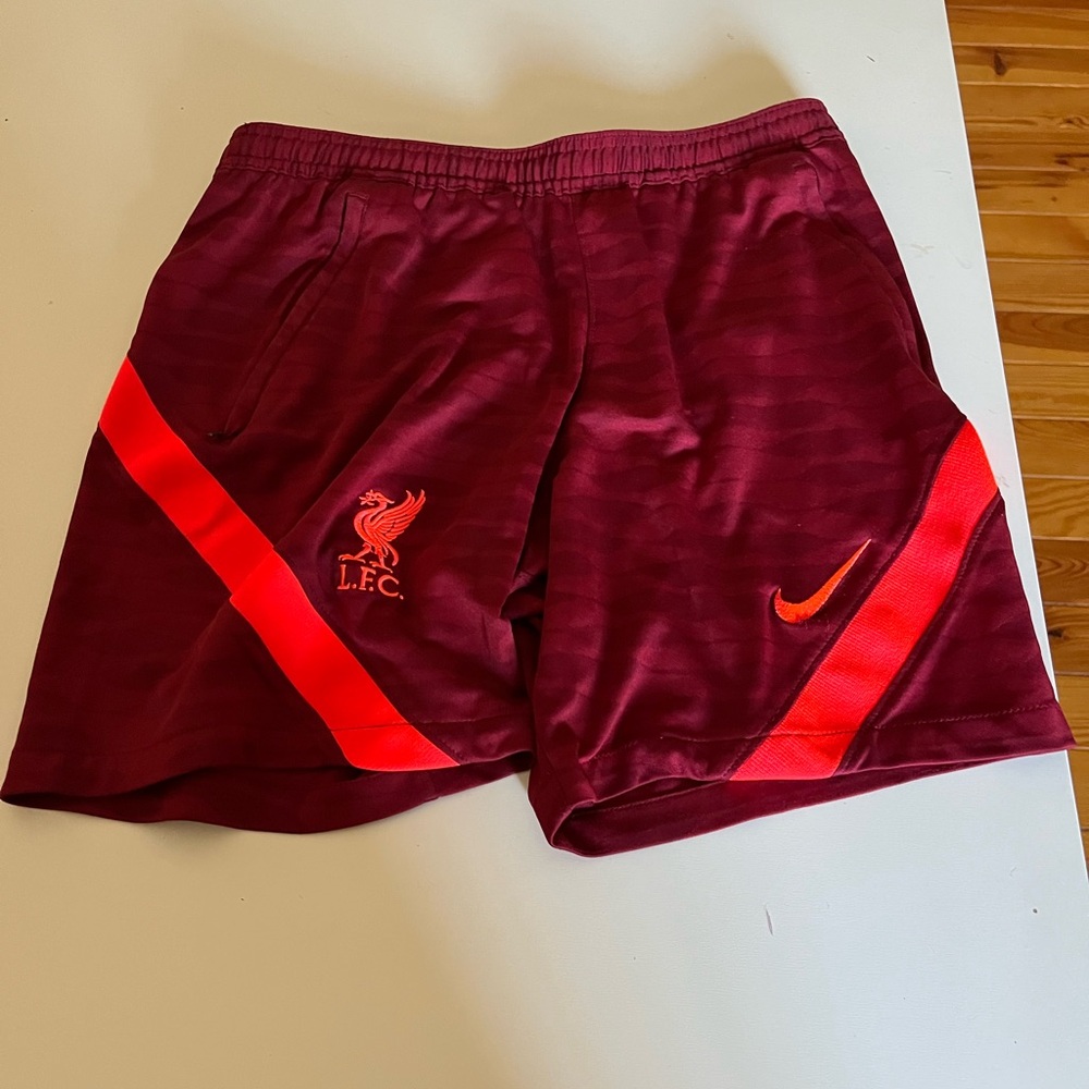 Nike Men's Maroon and Red Athletic Shorts